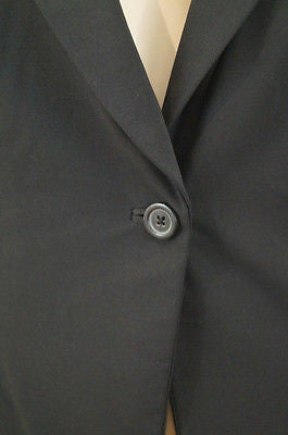 ELIE TAHARI Black Wool Stretch Lined Formal Blazer Jacket US8; UK12