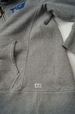 SCOTCH SHRUNK Boys Pale Grey Tiger 79 Motif Hoodie Sweatshirt Sweater Top BNWT