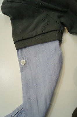 SCOTCH SHRUNK Boys Charcoal Grey Polo & Long Sleeve Collared Blue Shirt Top BNWT