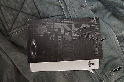 OAKLEY Grey Cotton Blend Hoodie Long Sleeve Hooded Sweater Top Sz: S/P BNWT