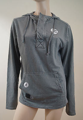 OAKLEY Grey Cotton Blend Hoodie Long Sleeve Hooded Sweater Top Sz: S/P BNWT