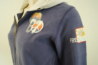 SCOTCH SHRUNK Childrens Purple & Beige Surf Motif Hoodie Sweatshirt Top BNWT