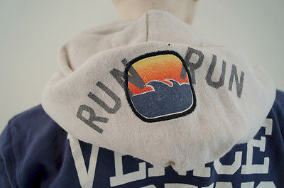 SCOTCH SHRUNK Childrens Purple & Beige Surf Motif Hoodie Sweatshirt Top BNWT