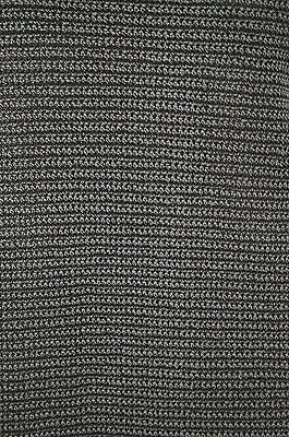 THEORY Grey Black Wash Sleeveless Knit Crochet Short Mini Shift Dress Sz:L BNWT