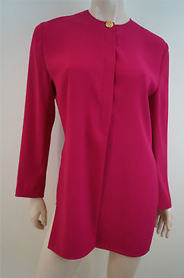 NAZY COOK Vintage Made In France Ladies Hot Pink Evening Jacket Sz: 1 (Small)