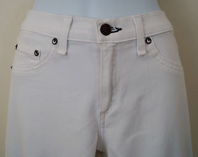 RAG & BONE Women's White Cotton Modal Blend Slim Skinny Leg Jeans Pants Sz29