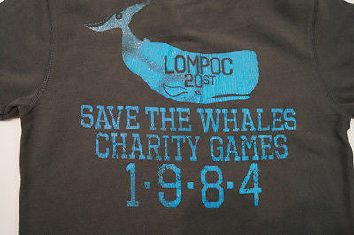 SCOTCH SHRUNK Grey Save The Whales Short Sleeve Collared Polo Shirt Top BNWT