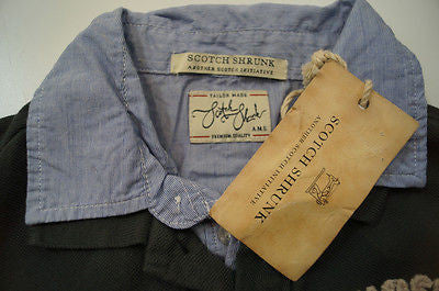 SCOTCH SHRUNK Boys Charcoal Grey Polo & Long Sleeve Collared Blue Shirt Top BNWT