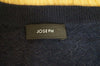 JOSEPH Navy Blue 100% Cashmere Sequin Embellished V Neck Jumper Top Sz:M