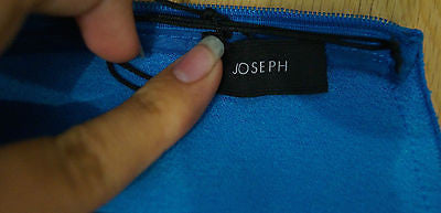 JOSEPH Royal Blue Round Neck Sleeveless Panelled A-Line Dress Sz:42 UK14