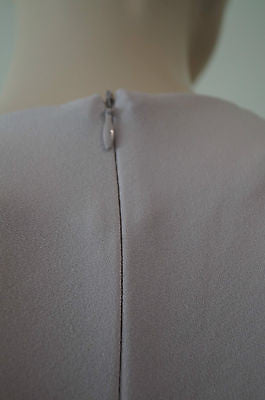 JOSEPH Pale Pink MARTA V Neck Sleeveless Pleat Formal Evening Dress 40 UK12