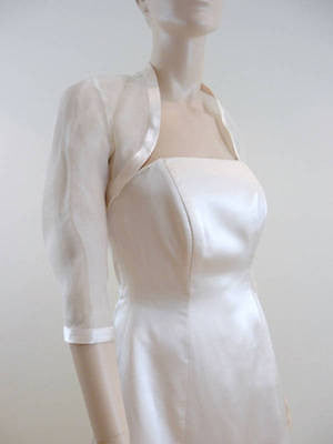 RITVA WESTENIUS Designer Ivory Wedding Dress / Gown & Bolero Cover Up RRP £2800
