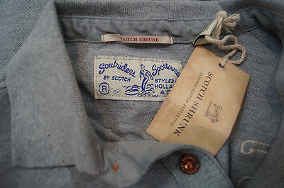 SCOTCH SHRUNK Boys Pale Grey Tahiti Surf Short Sleeve Polo Shirt Top BNWT