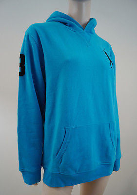 POLO RALPH LAUREN Boys Caribbean Blue Big Pony Hooded Hoodie Sweatshirt Top BNWT