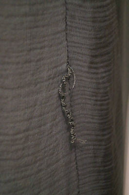 MILLY OF NEW YORK Khaki Olive Green Silk Ruffle Trim One Shoulder Top US8 UK12