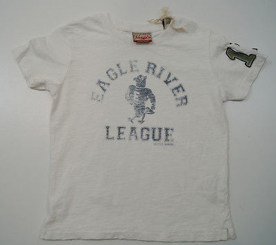 SCOTCH SHRUNK Boys White Eagles Motif Short Sleeve T-Shirt Tee Top BNWT