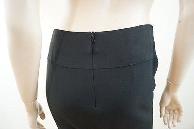 EMPORIO ARMANI Black Panelled Formal Short Lined Pencil Skirt IT40; UK10