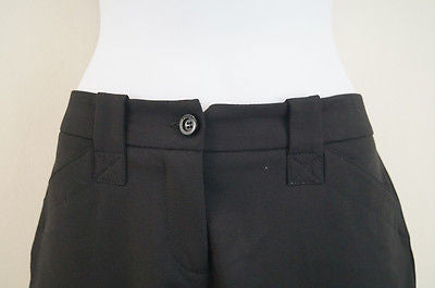 PINKO Women's Black Virgin Wool Blend Slim Leg Formal Trousers Pants UK10; IT42