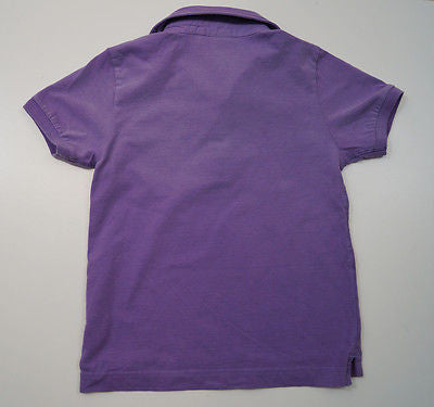 SCOTCH SHRUNK Boys Purple New York 1964 Motif Short Sleeve Polo Shirt Top BNWT