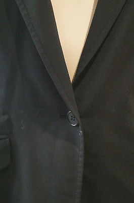 PAUL SMITH Black Label Women's Black Wool Stretch Formal Blazer Jacket Sz46 UK14
