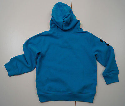 POLO RALPH LAUREN Boys Caribbean Blue Big Pony Hooded Hoodie Sweatshirt Top BNWT