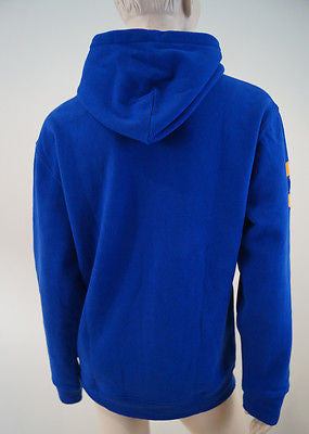 POLO RALPH LAUREN Boys Royal Blue Neon Big Pony Hoodie Sweatshirt Top BNWT