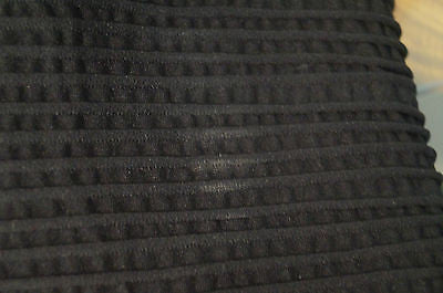 WOLFORD Black Sheer Neckline & Long Sleeves Chunky Rib Fitted Pencil Dress Sz:S