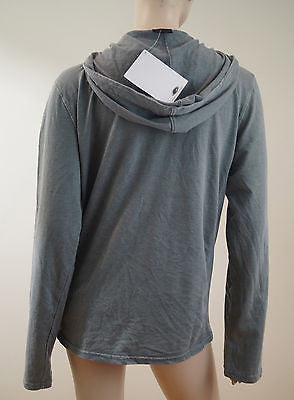 OAKLEY Grey Cotton Blend Hoodie Long Sleeve Hooded Sweater Top Sz: S/P BNWT