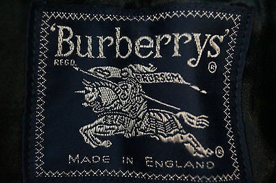 BURBERRY VINTAGE Ladies Black Wool & Alpaca Blend Lined Classic Winter Coat 10