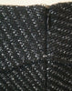 MAJE Women's Black Charcoal Textured Asymmetrical Hemline Short Mini Skirt 40