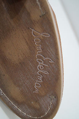 SAM EDELMAN Tan Suede & Multi Colour Embroidery Ankle Boots UK8; US10M