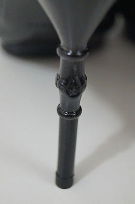 GUCCI Black Patent Leather Peep Toe High Bamboo Heel Platform Sandals EU39.5