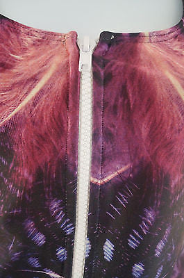 WE ARE HANDSOME Limited Edition Purple Pink Zipper Swimsuit Bathing Costume Sz:M