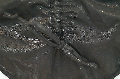 AGENT PROVOCATEUR Swimwear Black Sparkle Ruched Halter Neck Swimsuit Costume SzM