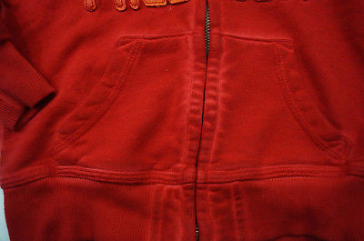 SCOTCH SHRUNK Boys Red Cotton Freedom Motif Hoodie Sweatshirt Sweater Top BNWT