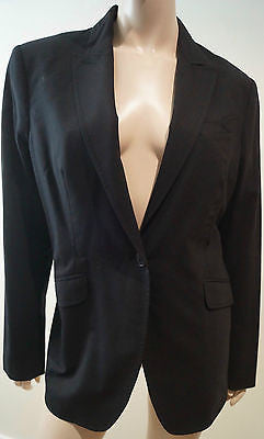 PAUL SMITH Black Label Women's Black Wool Stretch Formal Blazer Jacket Sz46 UK14