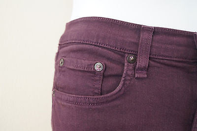 RAG & BONE Ladies Burgundy Skinny Leg Leggings Trousers Jeans Sz29