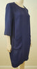 BY MALENE BIRGER Purple Blue Round Neck 3/4 Sleeve Smock Dress Sz:40; UK14
