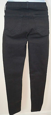 J BRAND Womens Black THUNDERHEAD Cotton Blend Trousers Pants Jeans Sz24 IL27.5"