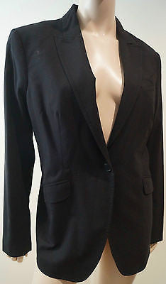 PAUL SMITH Black Label Women's Black Wool Stretch Formal Blazer Jacket Sz46 UK14