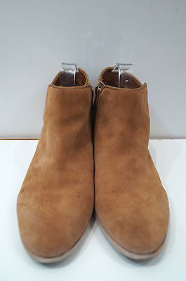 SAM EDELMAN Tan Suede & Multi Colour Embroidery Ankle Boots UK8; US10M