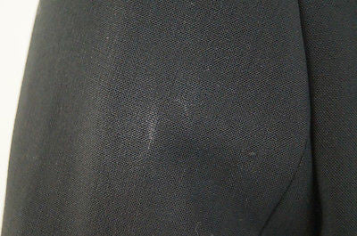 ARMANI COLLEZIONI Black Virgin Wool Stretch Formal Blazer Jacket IT44 UK12