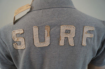 SCOTCH SHRUNK Boys Pale Grey Tahiti Surf Short Sleeve Polo Shirt Top BNWT