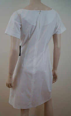 VERA WANG White Cotton & Silk Summer Dress EU40; UK10/12 US6 BNWT