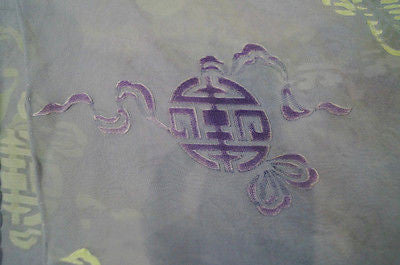 SHANGHAI TANG Lilac 100% Silk Multi Colour Branded Handkerchief Scarf