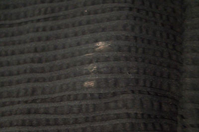 WOLFORD Black Sheer Neckline & Long Sleeves Chunky Rib Fitted Pencil Dress Sz:S