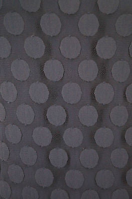 DIANE VON FURSTENBERG Blue Polka Dot Mesh Chiffon Detail ENNY Dress US8 12 BNWT