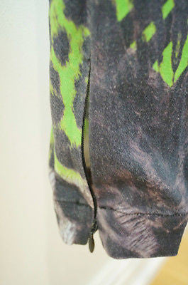 PREEN LINE Multi-Colour Animal Leopard Print Stretch Cotton Drill Trousers Pants