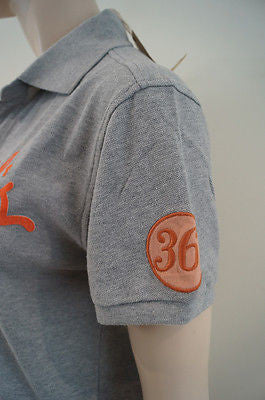 SCOTCH SHRUNK Boys Pale Grey Tahiti Surf Short Sleeve Polo Shirt Top BNWT