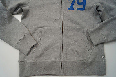 SCOTCH SHRUNK Boys Pale Grey Tiger 79 Motif Hoodie Sweatshirt Sweater Top BNWT